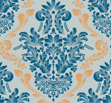 Tenda a rullo vintage design floreale elegante - TenStickers