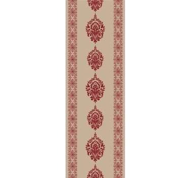 Tenda a rullo vintage motivi rossi eleganti - TenStickers