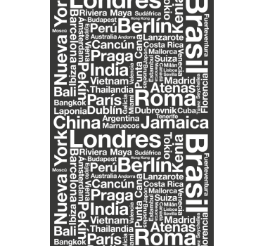 Tenda a rullo frasi Città - TenStickers