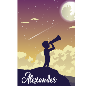 Tende a rullo personalizzabili silhouette di stelle - TenStickers