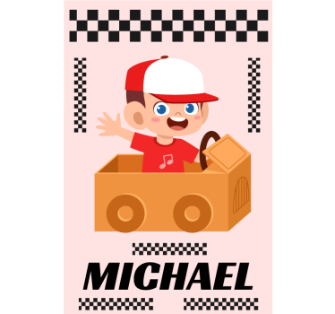 Tende a rullo personalizzabili avventura di corse animate - TenStickers