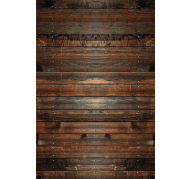 Tenda a rullo stile rustico Legno marrone scuro - TenStickers