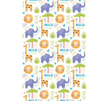 Tenda a rullo animali modelli di animali safari - TenStickers