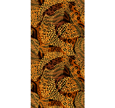 Tenda a rullo marrone modello organico - TenStickers