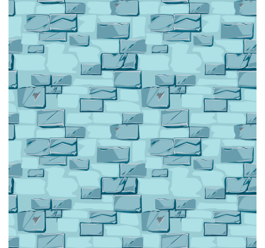 Tende a rullo motivi mattoni di pietra blu - TenStickers