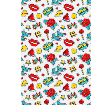 Tenda a rullo divertente modelli della cultura pop - TenStickers