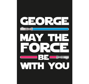Tenda a rullo serie e film frase sci-fi personalizzabile - TenStickers