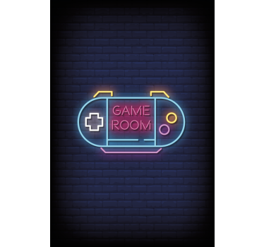 Tende a rullo cameretta Sala giochi con luce al neon - TenStickers