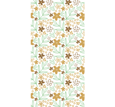 Tenda a rullo fiori e piante disegno a motivi floreali - TenStickers