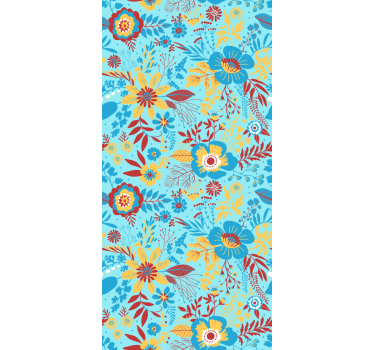 Tenda a rullo fiori esposizione di motivi botanici - TenStickers