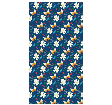 Tenda a rullo fiori e piante disegno con motivi floreali - TenStickers
