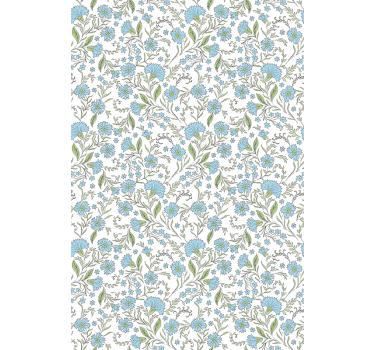 Tenda a rullo fiori e piante motivo floreale a vite - TenStickers