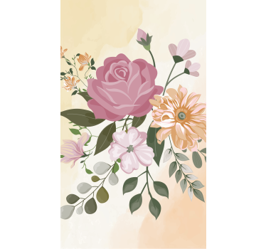 Tenda a rullo fiore e pianta Realistico - TenStickers