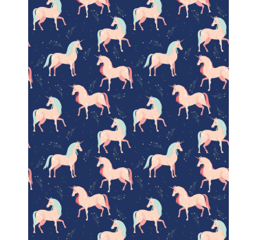 Tenda a rullo animali motivo unicorni incantati - TenStickers