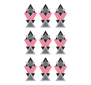 Tenda a rullo moderna forme triangolari geometriche - TenStickers
