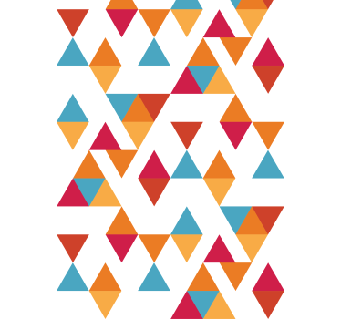 Tenda a rullo moderna triangolo geometrico colorato - TenStickers