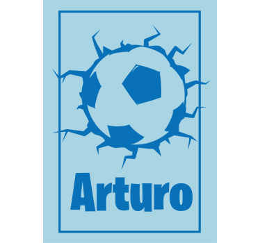Tenda a rullo sport design personalizzato per il calcio - TenStickers