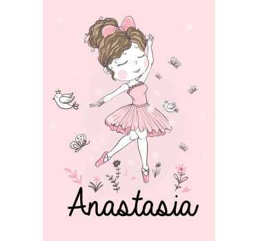 Tende a rullo Bambini Ragazza che balla nordica - TenStickers