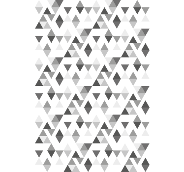 Tenda a rullo moderna modello triangolo grigio - TenStickers