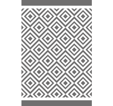 Tenda a rullo moderna tema geometrico del diamante - TenStickers