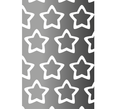 Tenda a rullo moderna motivo a stella grigia - TenStickers