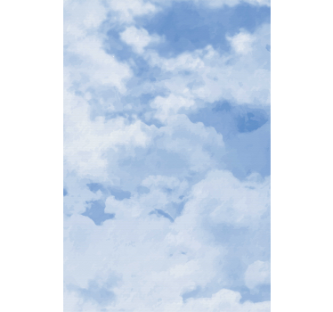 Tende a rullo di nuvole Struttura del cielo azzurro - TenStickers