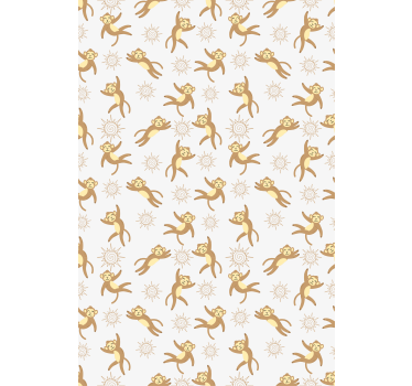Tenda a rullo animali modello sole scimmia - TenStickers