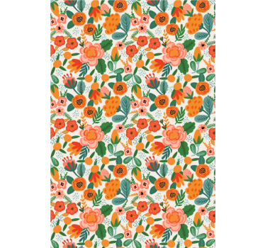 Tenda a rullo fiori e piante design floreale - TenStickers