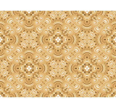Tenda a rullo classica ornamentale beige - TenStickers