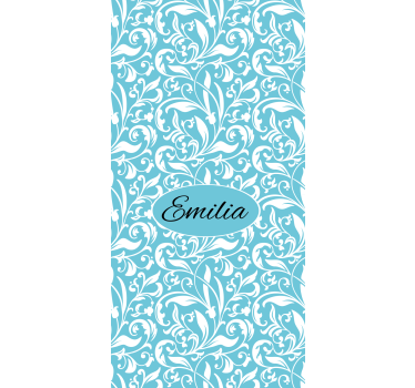 Tenda a rullo fiori motivo floreale personalizzato - TenStickers