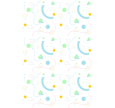 Tenda a rullo moderna serie di forme geometriche - TenStickers