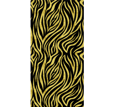 Tenda a rullo animali stampa di tigre gialla stilizzata - TenStickers