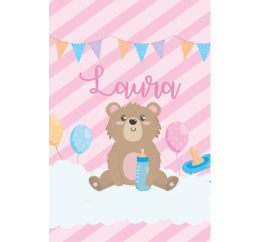 Tende a rullo personalizzabili festa dell'orsacchiotto - TenStickers