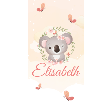 Tenda a rullo cameretta koala baby personalizzato - TenStickers