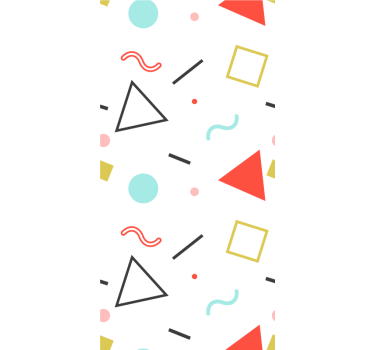 Tenda a rullo moderna forme geometriche minimaliste - TenStickers