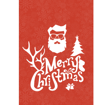 Tenda a rullo frasi saluto di babbo natale - TenStickers