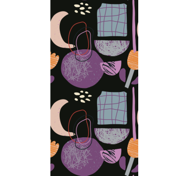 Tenda a rullo moderna modello di forma astratta - TenStickers