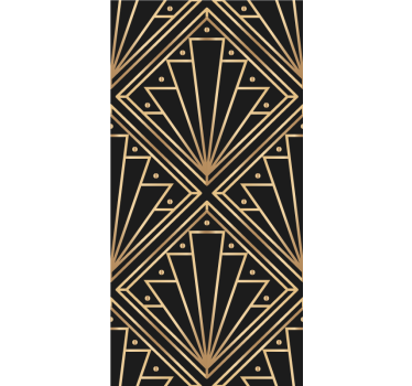 Tenda elegante a rullo Forme dorate "art deco" - TenStickers
