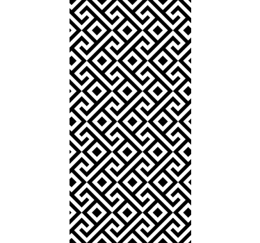 Tende a rullo motivi geometrico nero bianco - TenStickers