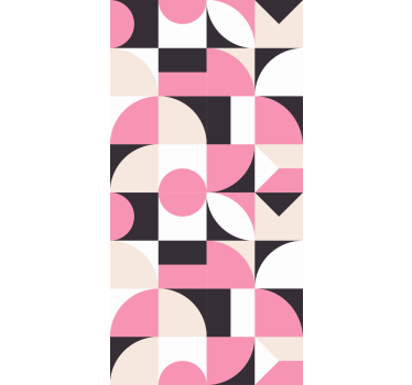 Tenda a rullo moderna configurazione della forma geometrica - TenStickers