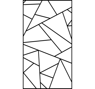 Tende a rullo bagno Linee geometriche nere design minimalista - TenStickers