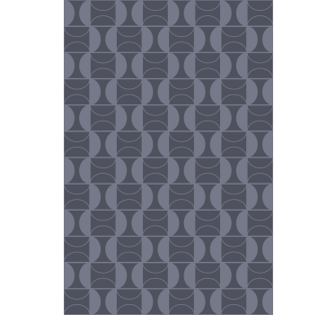 Tenda a rullo moderna motivo grigio curvo - TenStickers