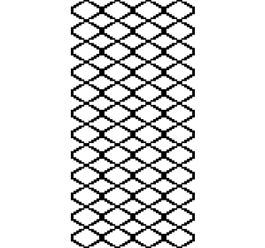 Tenda a rullo moderna disegno geometrico in bianco e nero - TenStickers
