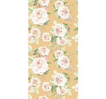 Tenda a rullo fiori e piante modello di rosa in fiore - TenStickers
