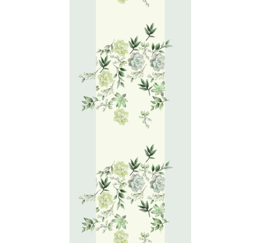Tenda a rullo elegante motivo floreale verdeggiante - TenStickers