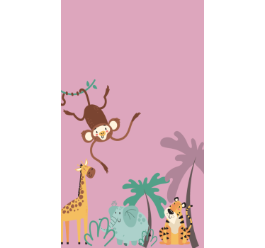 Tenda a rullo con animali per cameretta - TenStickers