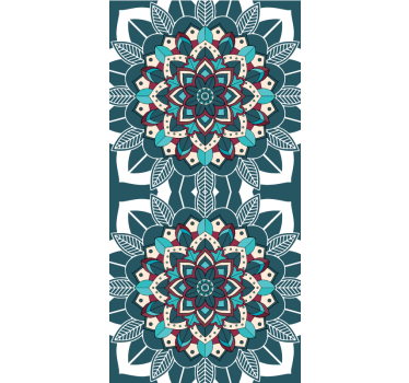 Tende a rullo motivi eleganti piastrelle blu - TenStickers