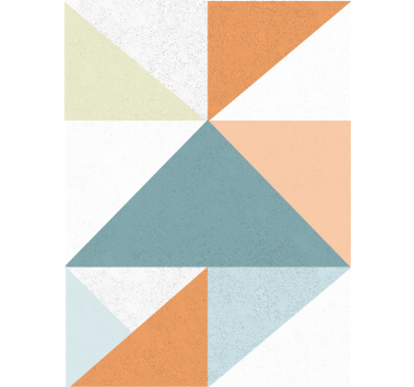 Tenda a rullo moderna modello geometrico a triangolo - TenStickers