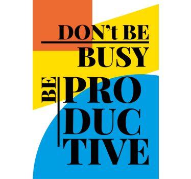 Tenda a rullo con scritta "Be Productive" - TenStickers