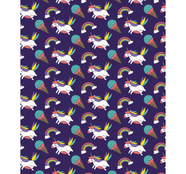 Tende a rullo Bambini modello di unicorno - TenStickers